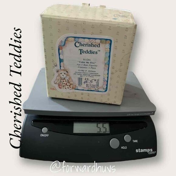 Cherished Teddies Club Figurine 'Color Me Five’ - Picture 7 of 8